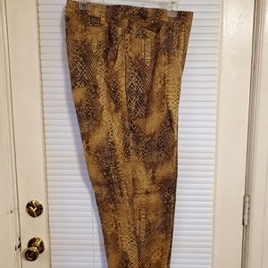 Ralph Lauren snakeskin pants Sz 18W